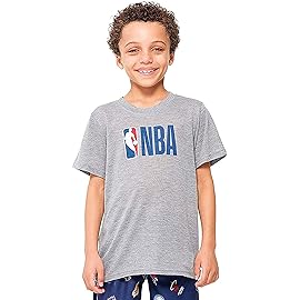 Ultra Game NBA Boys Pajamas 2 Piece Pjs Lounge Pants & T-Shirt Set, Multi-Team, Team Color, 8