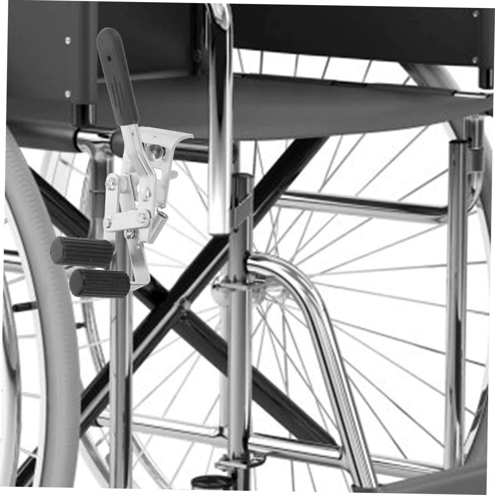 2piezas Frenos Para Sillas De Ruedas Accesorios De Freno De Mano Con Montaje Lateral Repuestos Prácticos Y Duraderos Para Sillas De Ruedas Fácil Instalación Y Diseño Conveniente