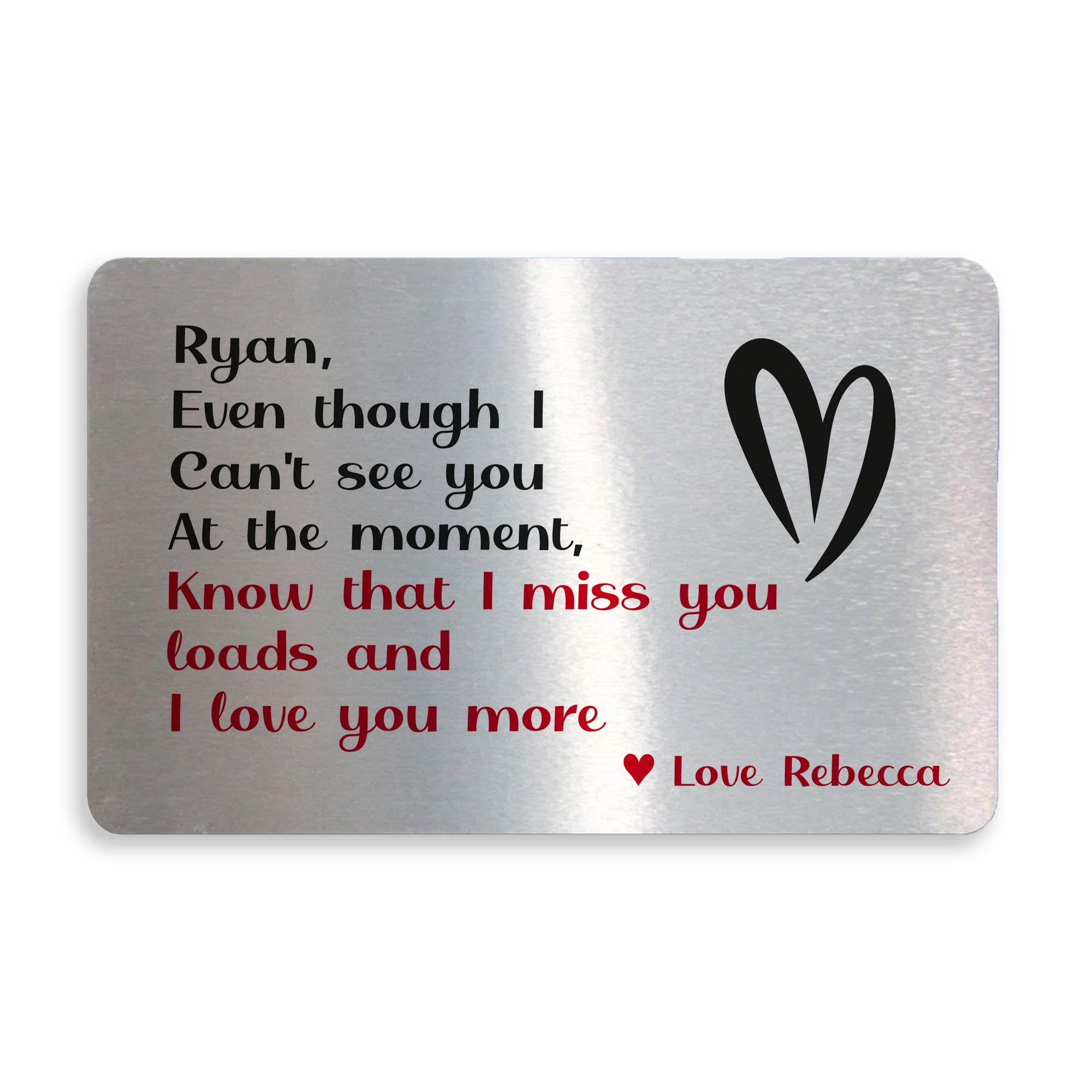 Special Keepsake Valentines Anniversary For Boyfriend Girlfriend Personalised Card