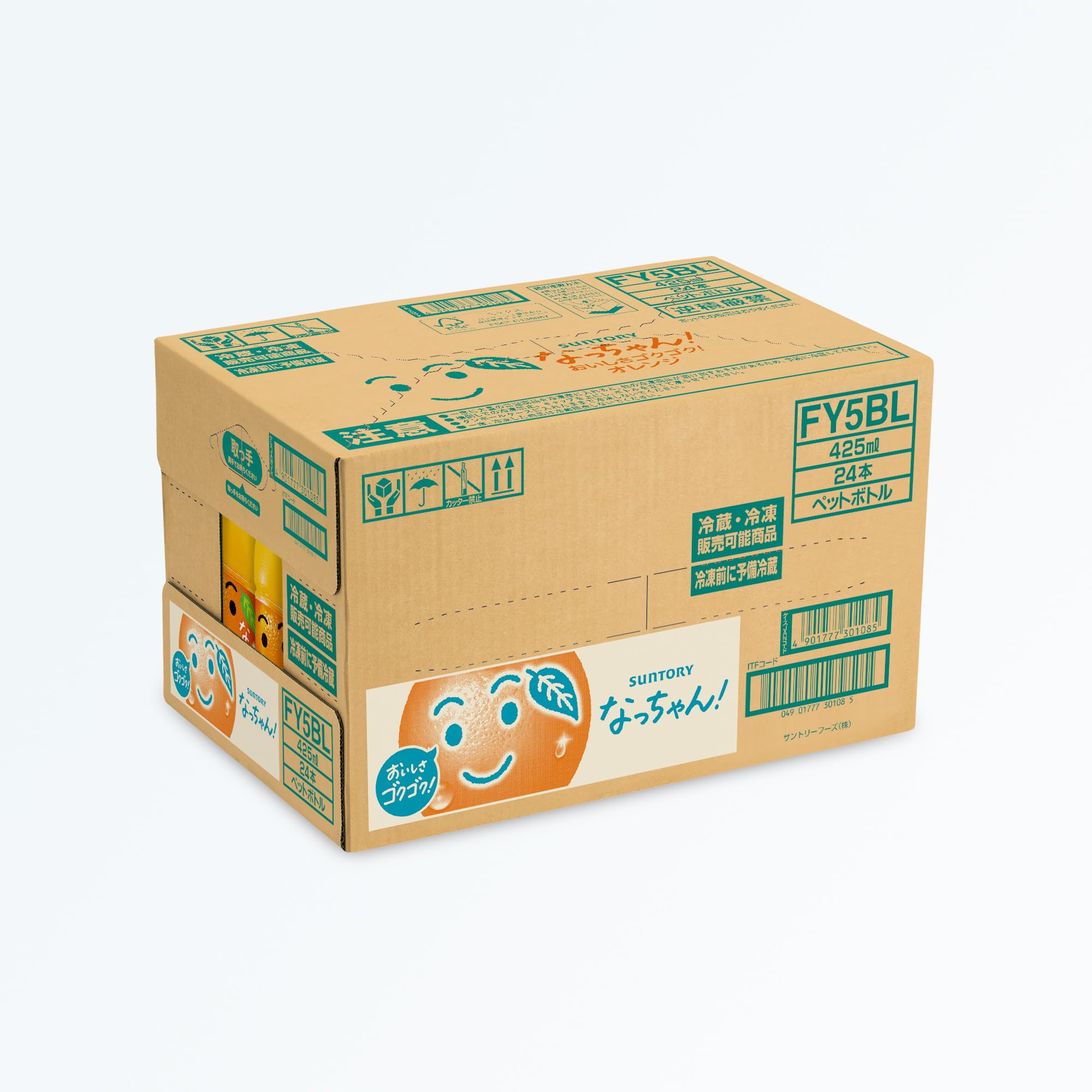 Amazon.co.jp: サントリー なっちゃん オレンジ425ml(冷凍兼用)×24本