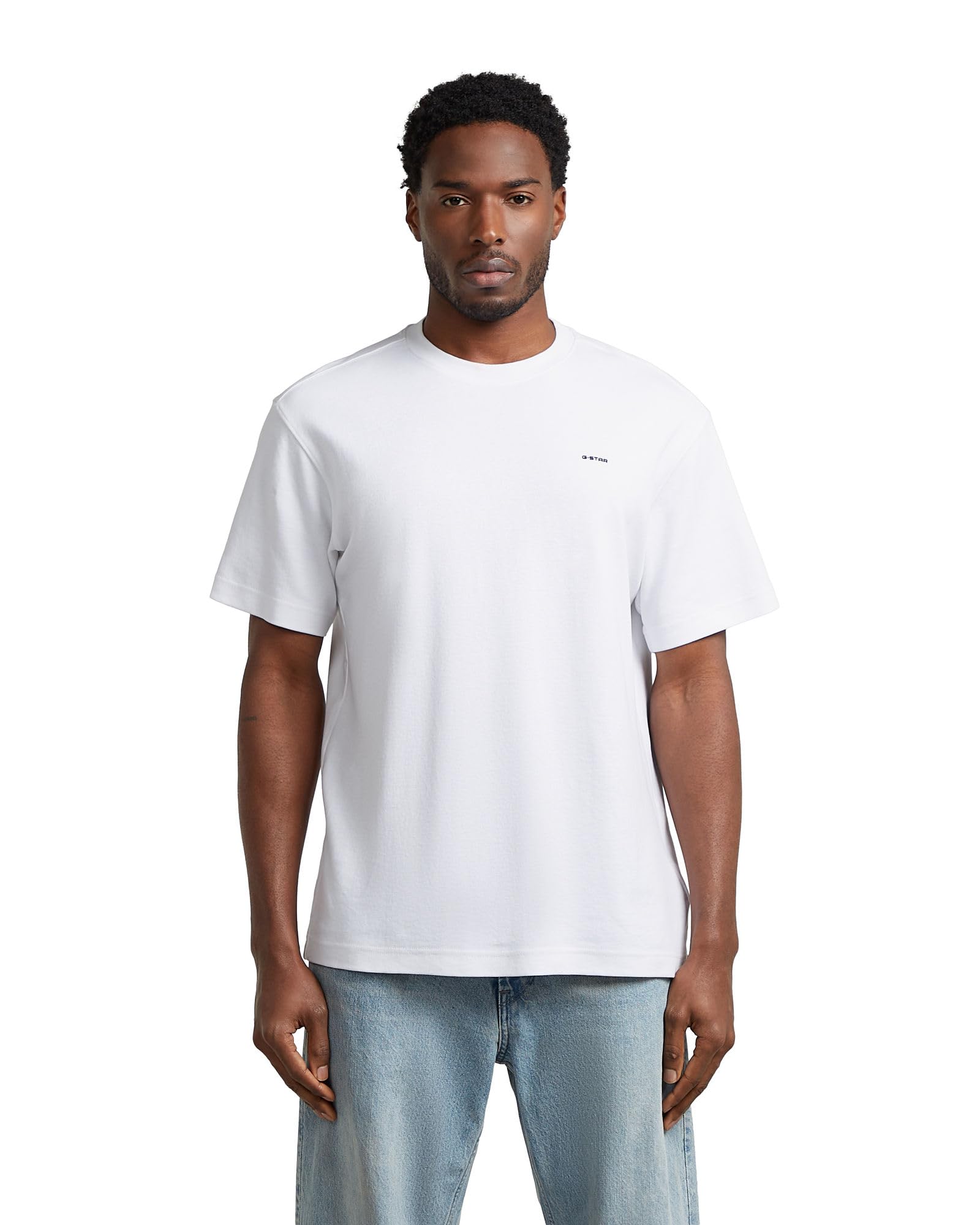 G-STAR Men's True Regular r t, Size: L, Color White