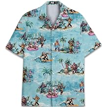 Funny Hawaiian Shirts for Men Palm Beach Shirts Tropical Vacation Shirts O3