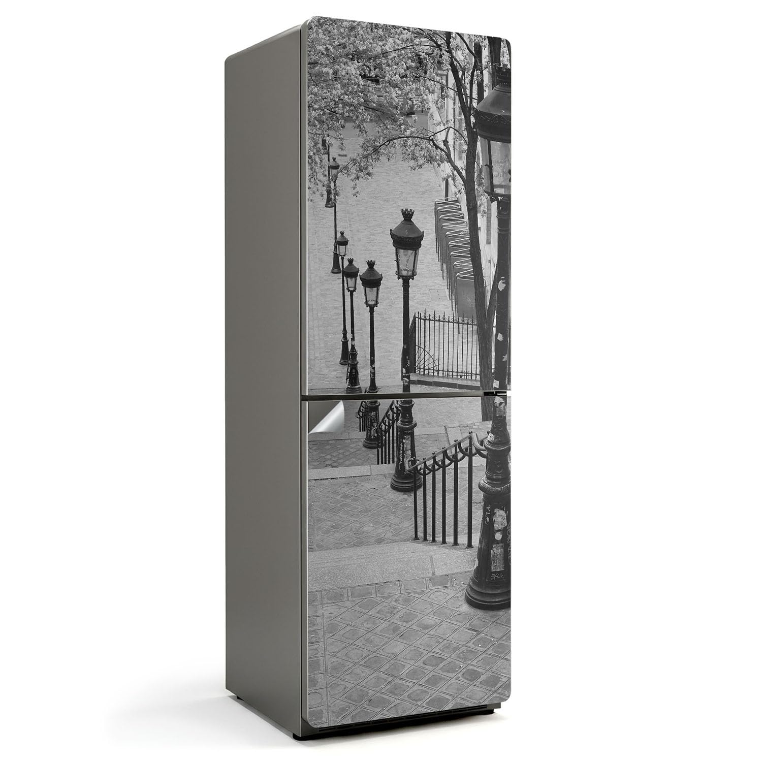 Autocollant porte réfrigérateur 60x180 haut de gamme décor de lanterne