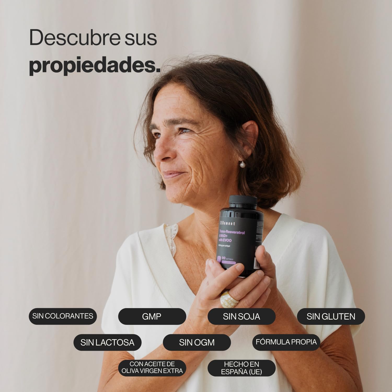 Trans-Resveratrol & NAD+ con Aceite de Oliva Virgen Extra, 1055mg por Cápsula Blanda - Alta Absorción y Fórmula Sinérgica - 90 Cápsulas para 3 Meses, Antiedad y Activador de Sirtuinas - Zenement