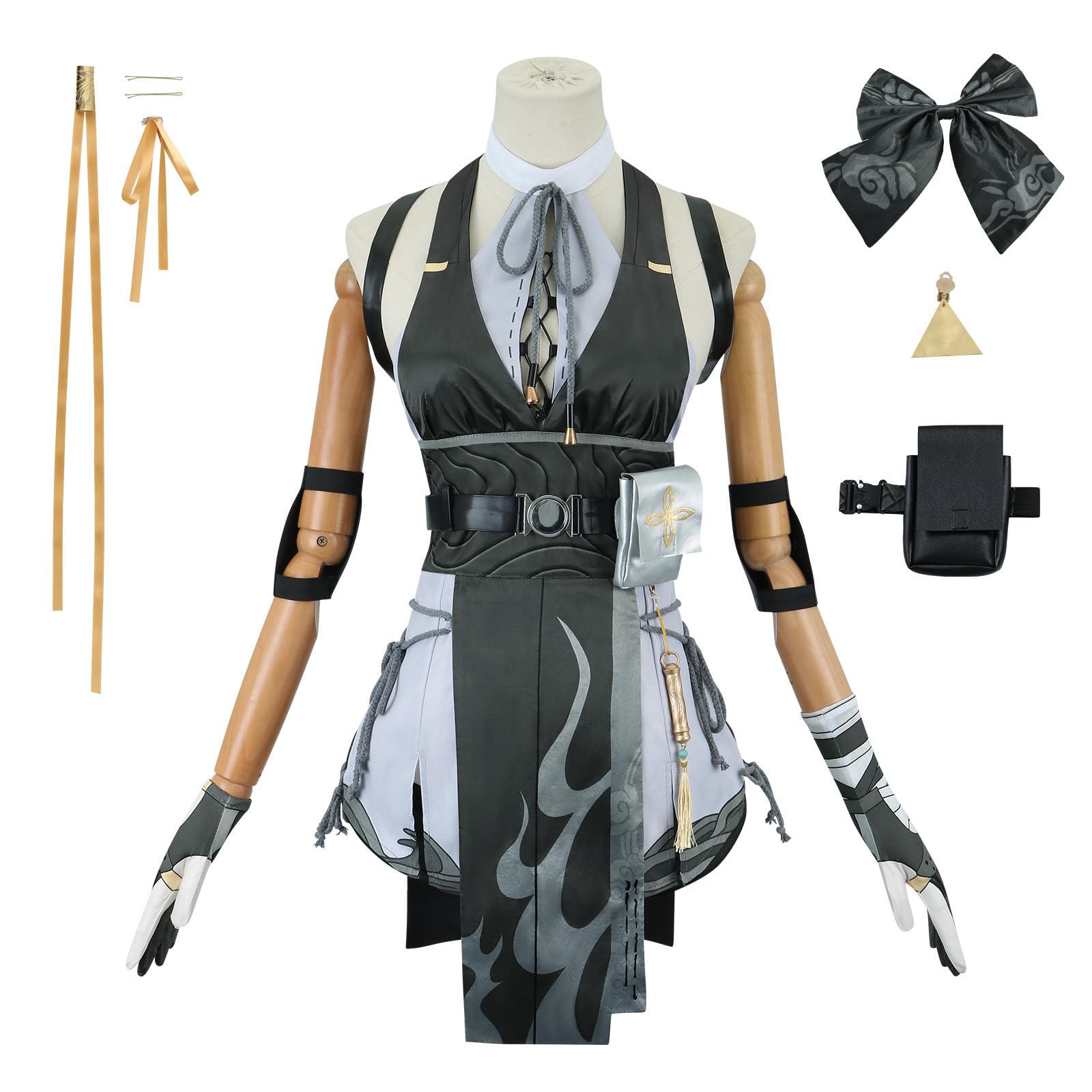 Wuthering Waves Rover Kostüm Set Mit Perücke