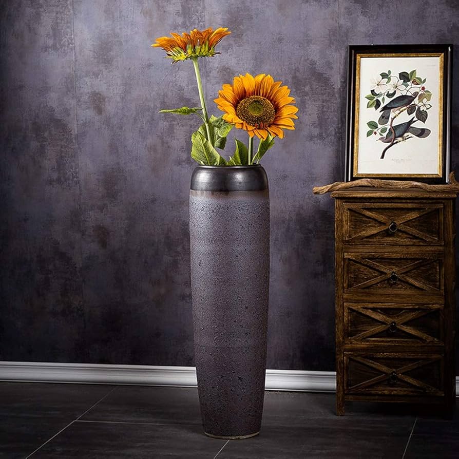 Jingdezhen Retro Floor Vase Large Ceramic Dried Flower Large Vase