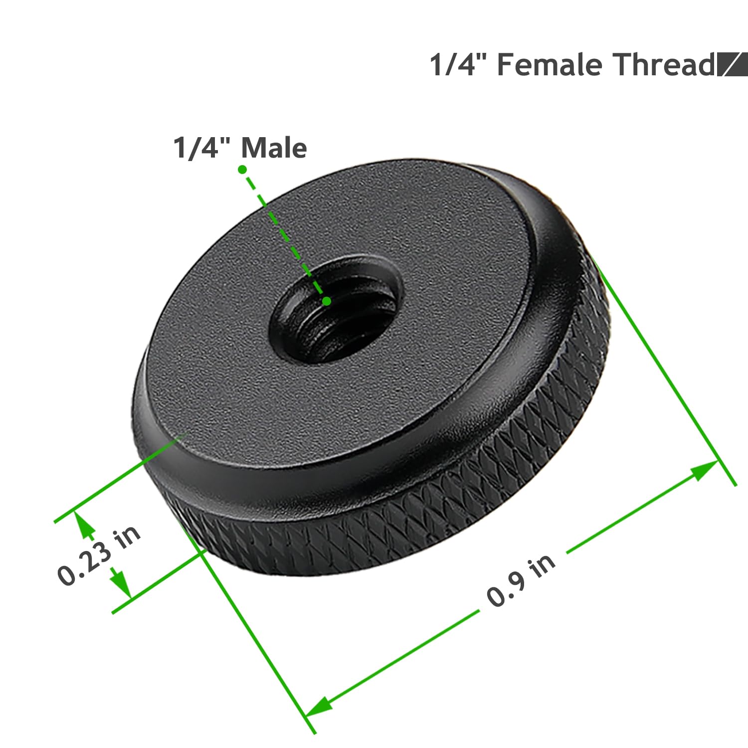 1/4" Thumb Nuts with Rubber Pads - Secure Camera Mounts -2 1/4" Thumb Nuts with Rubber Pads - Secure Camera Mounts -2