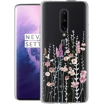 Case for OnePlus 7 Pro Transparent TPU Mobile Phone Case with Painting Flower Pattern Ultra Thin Shockproof Protective Case Beautiful Silicone Cover Case-3