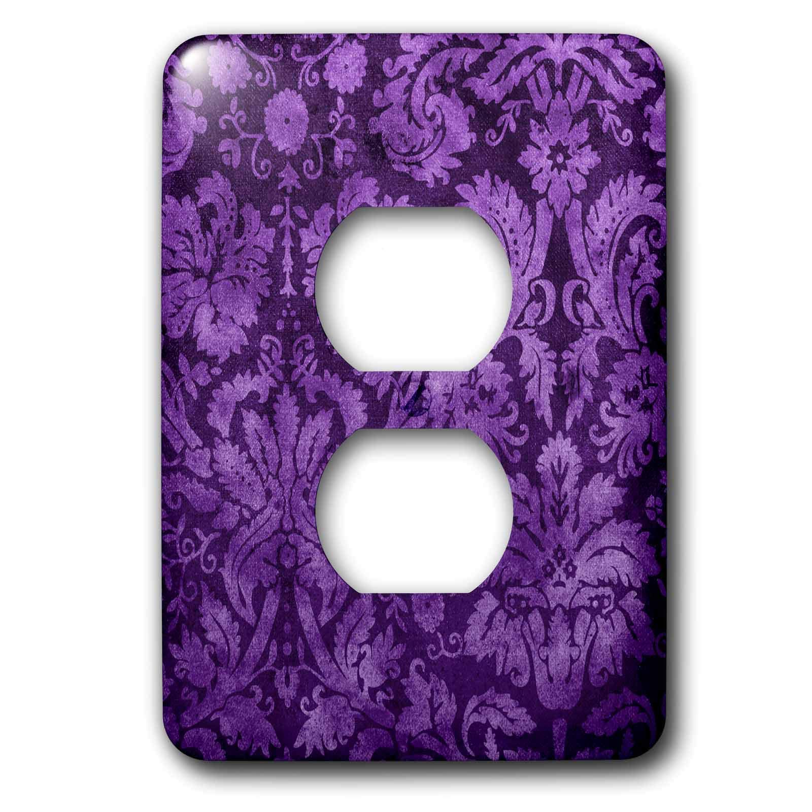 Papier peint floral violet 3dRose lsp_32491_6 décoration murale maison