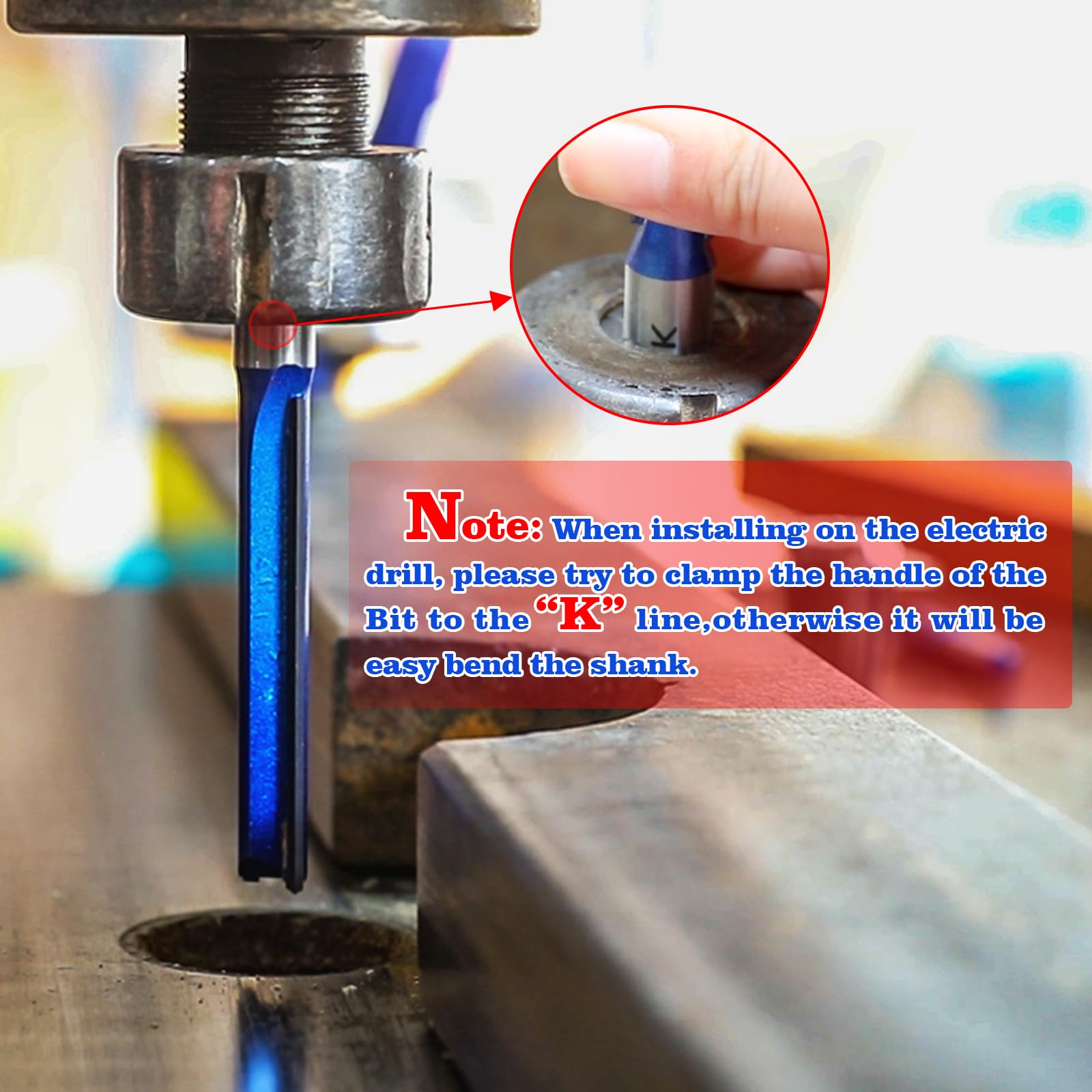 RURITKIT Router Bits - 3 Piece Long Straight Set -6 RURITKIT Router Bits - 3 Piece Long Straight Set -6