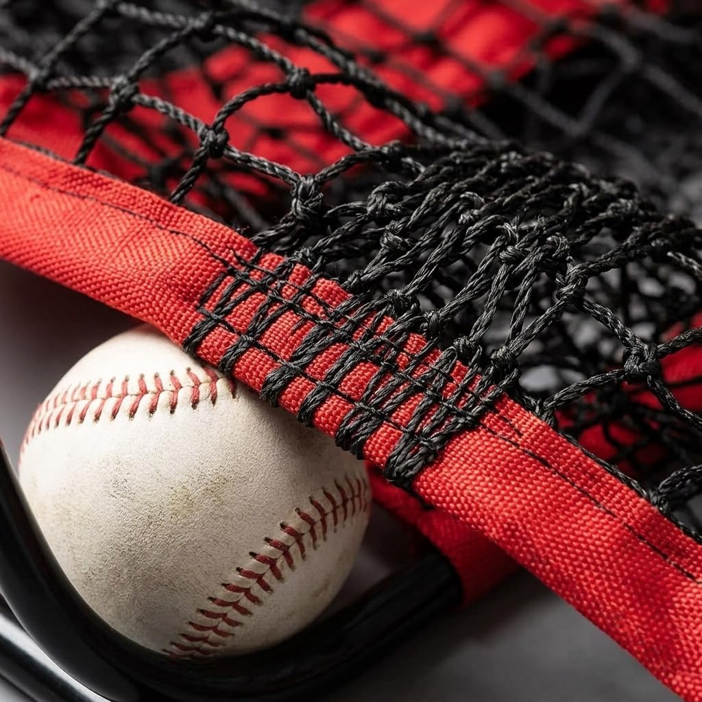 7x7 FT Baseball Hitting Net with Carry Bag, Portable Softball & Pitching Net for Batting Practice, Indoor Outdoor Training Net for All Skill Levels