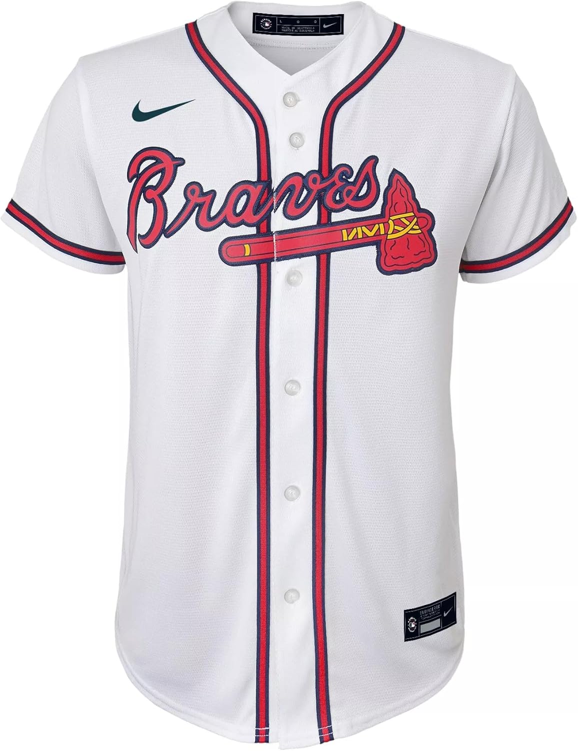 Nike Youth Atlanta Braves Matt Olson #28 White Home Cool Base Jersey