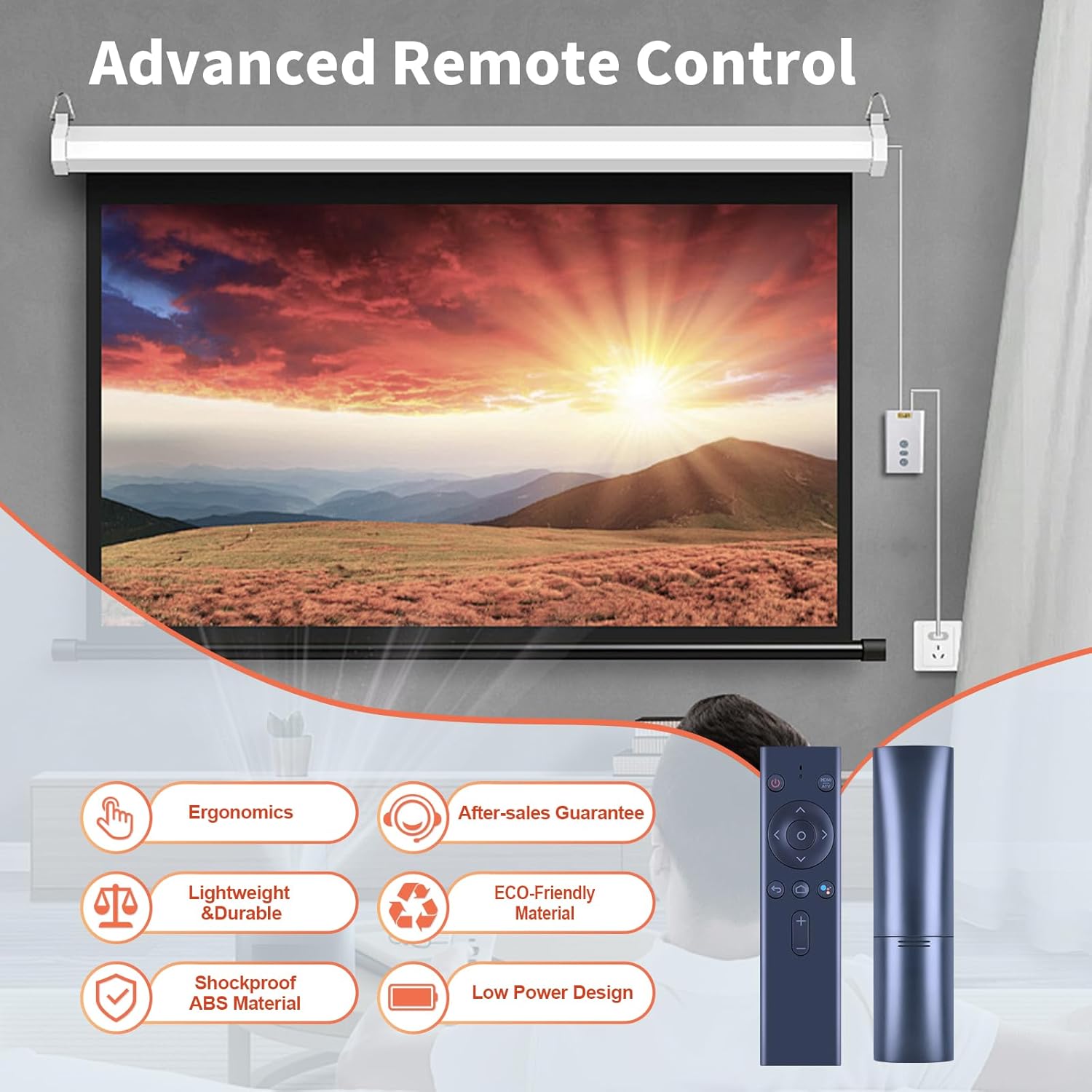 New Replacement Voice Remote Control Compatible for Nebula Capsule II R2-D2 Projector