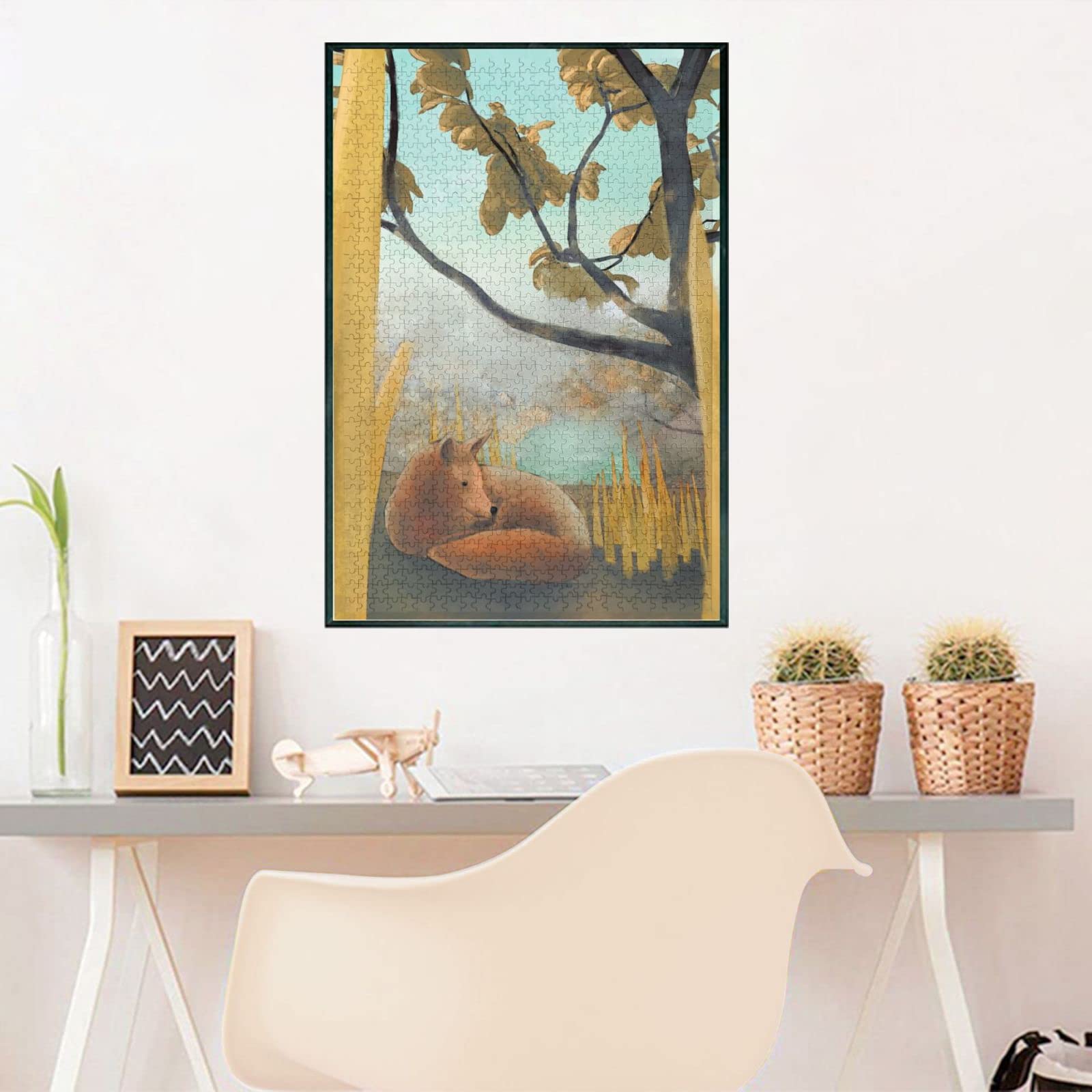 Puzzle en bois à coins arrondis – Puzzle de 1000 pièces pour adultes et personnes âgées – Art mural amusant – Cadeau unique – Excellent cadeau pour les amateurs de puzzle