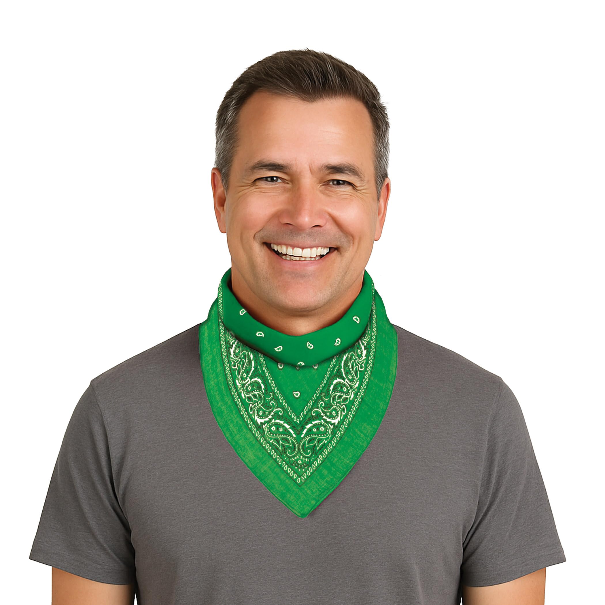 Amazon.com: Beistle 60753-G Bandana, 22-Inch by 22-Inch, Green