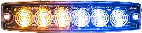 Miniatura 8 de Buyers Products 8892210 - Luz estroboscópica LED ámbarverde de 5 pulgadas, 6 LED, 23 patrones de flash, carcasa de aluminio, luces de advertencia