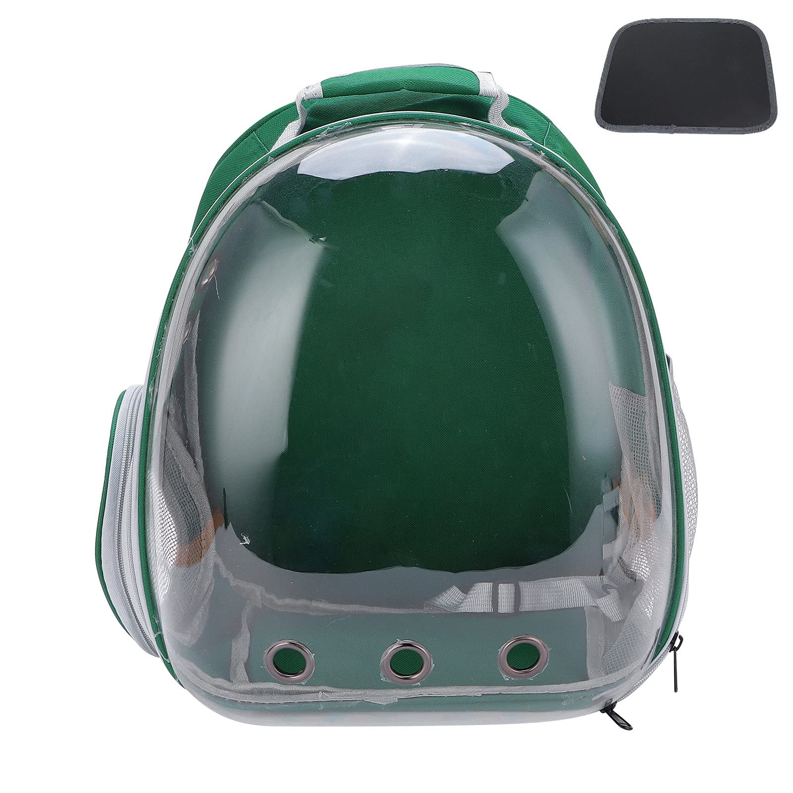Mochila de Burbujas de Mascotas Transparentes de la Mochila para Gatos para Perros y Gatos pequeños (Versión actualizada Verde)