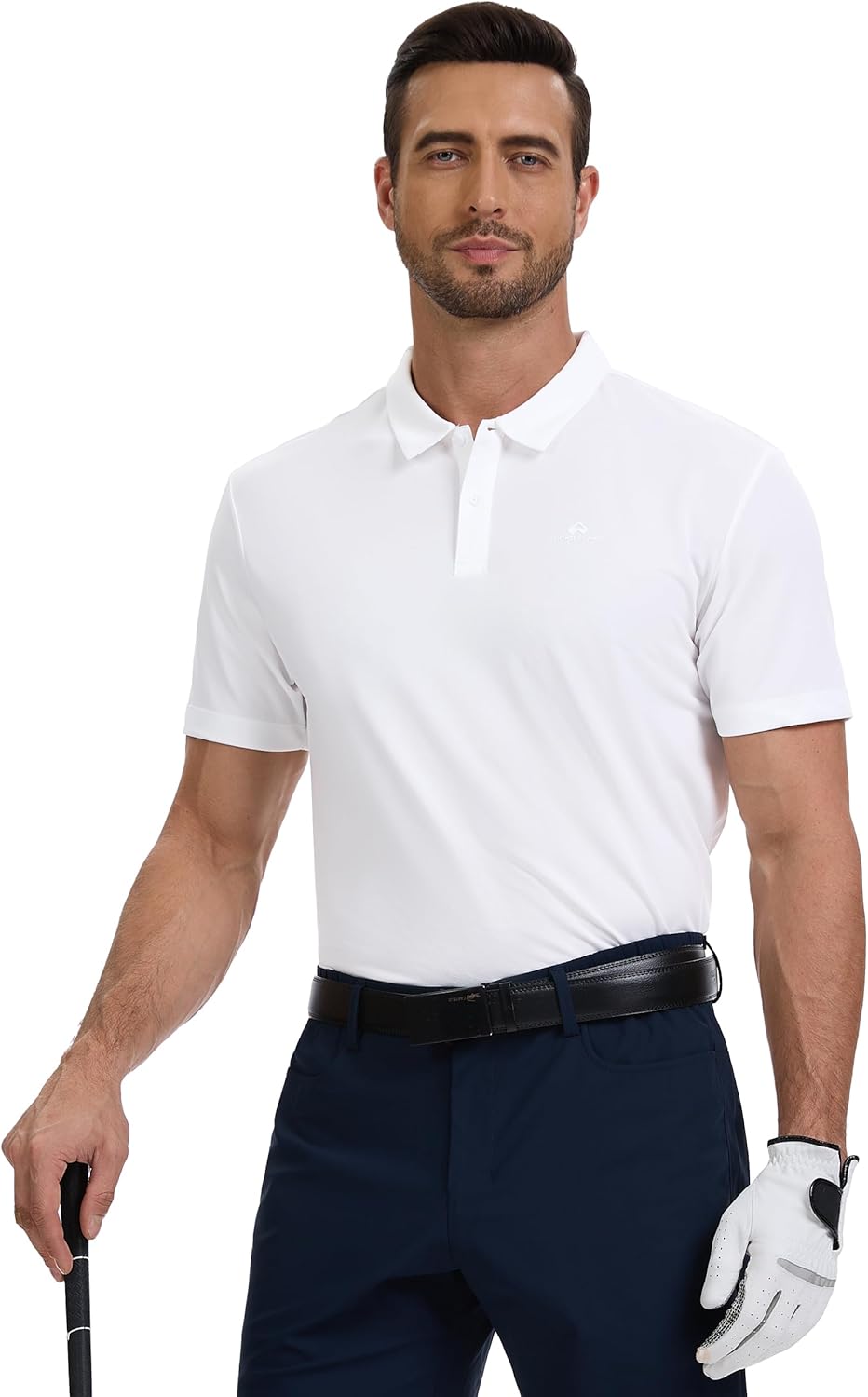 Pioneer Camp Men's Golf Shirt UPF 50+ Quick Dry Polo Shirts Short Sleeve Moisture Wicking Performance Tees Collar Work Shirts