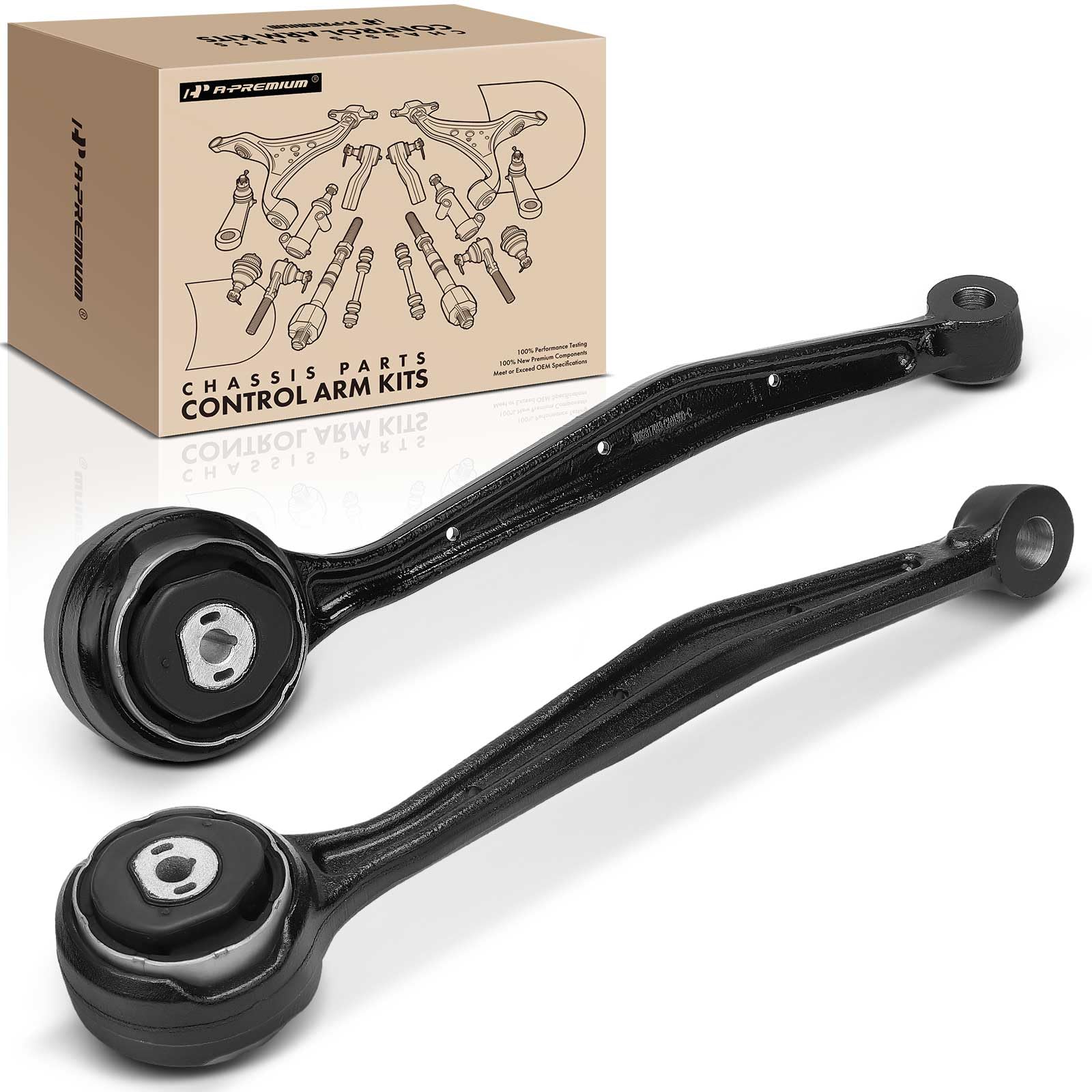 A-Premium 2 x Front Forward Lower Control Arm, with Bushing, Compatible with Cadillac CTS 2014 2015 2016 2017 2018 2019, AWD Only