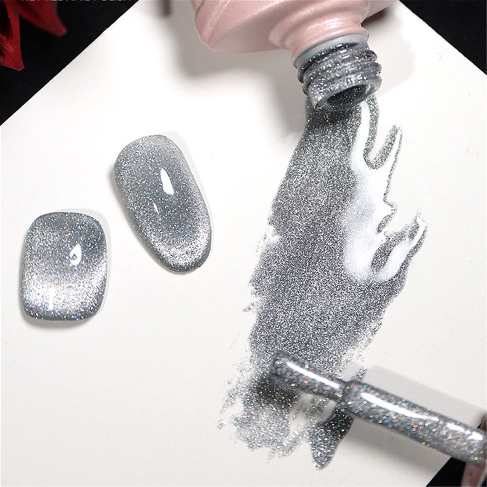 laser diamond cat eye nail polish