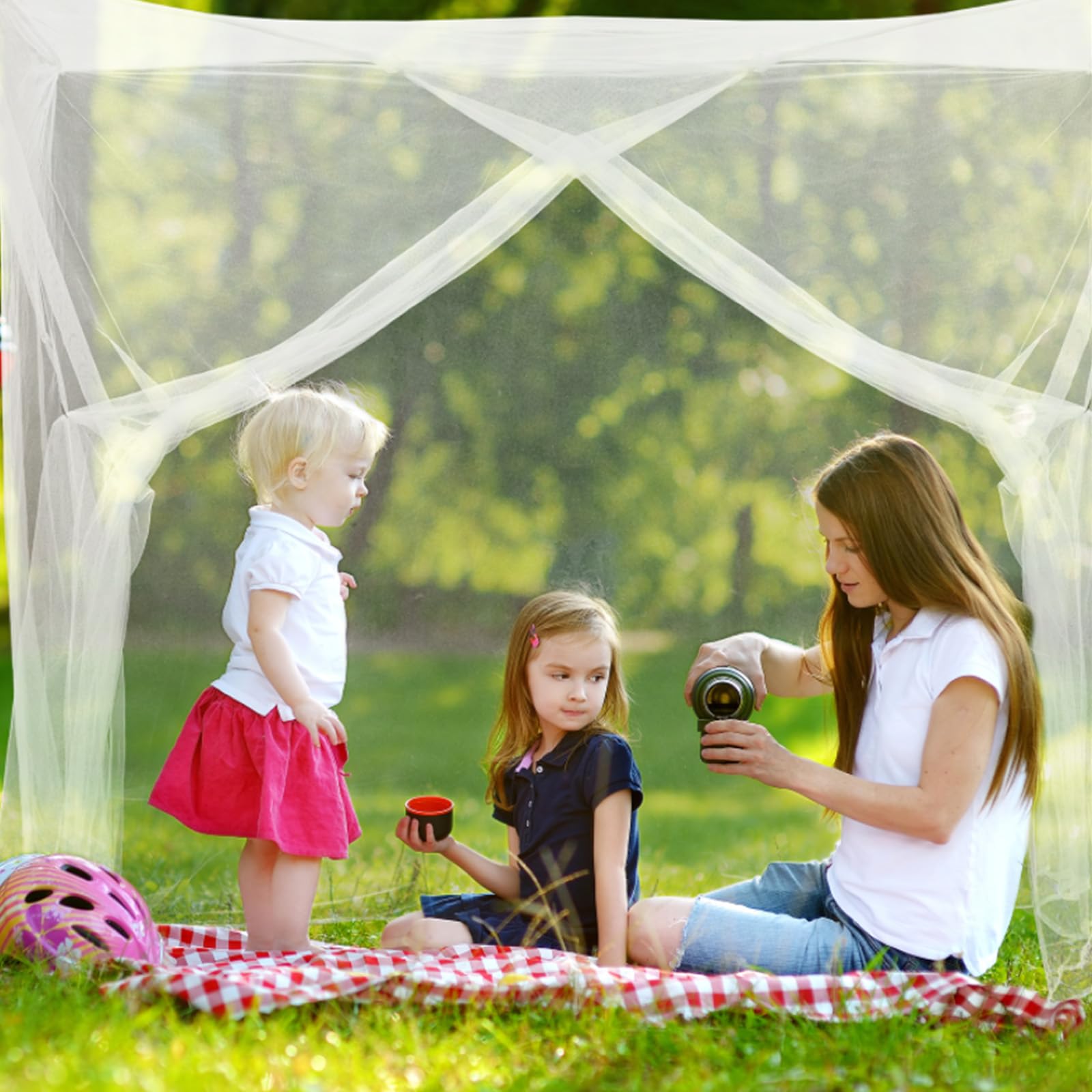 Mosquitera para cama, mosquiteros, cameros para Cuba, con apertura lateral, color blanco, toldo para dormitorio, camping, viajes al aire libre (75 x 35 x 63 pulgadas) 5