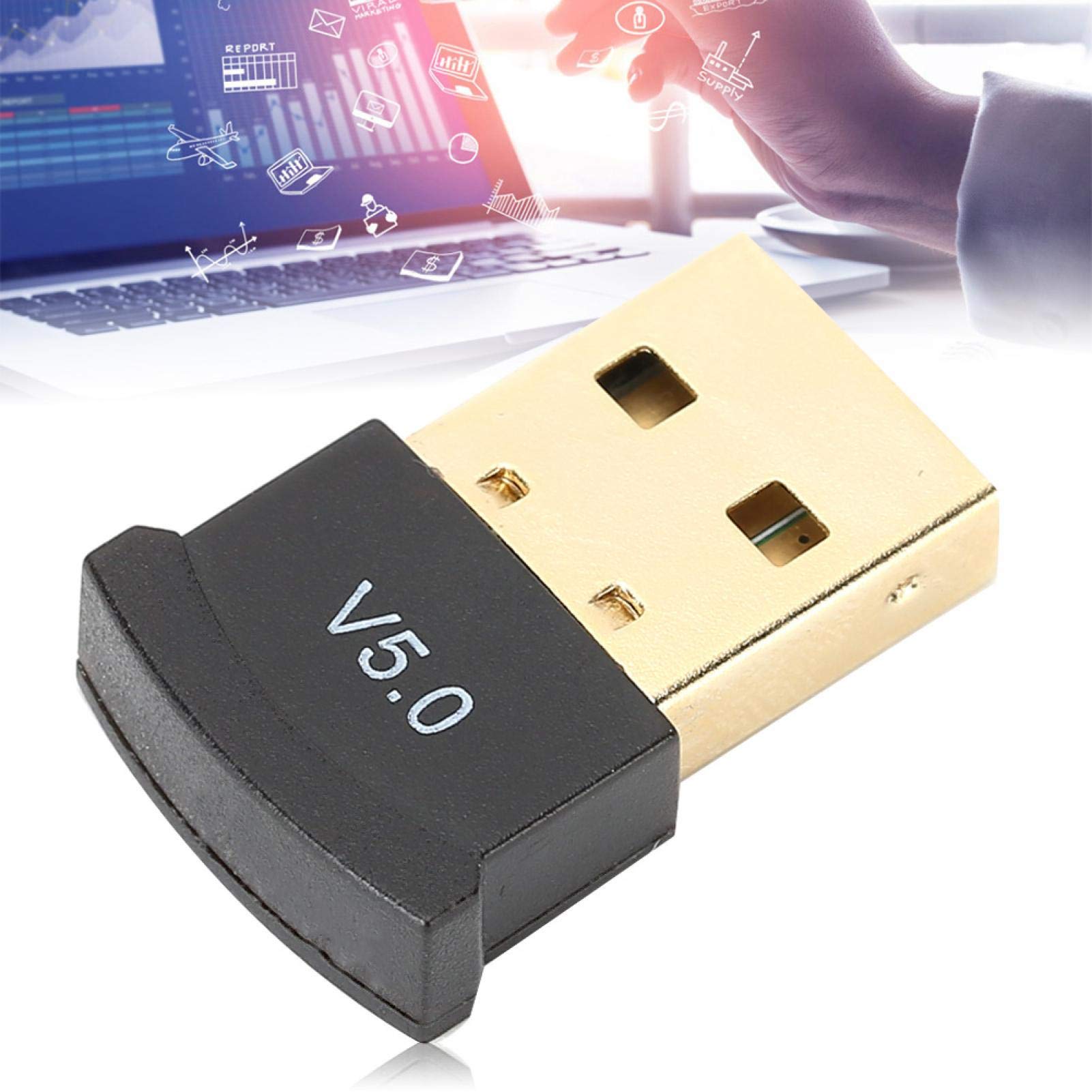 USB Bluetooth 5.0 Adapter Low Power Audio Music Togo - View #5