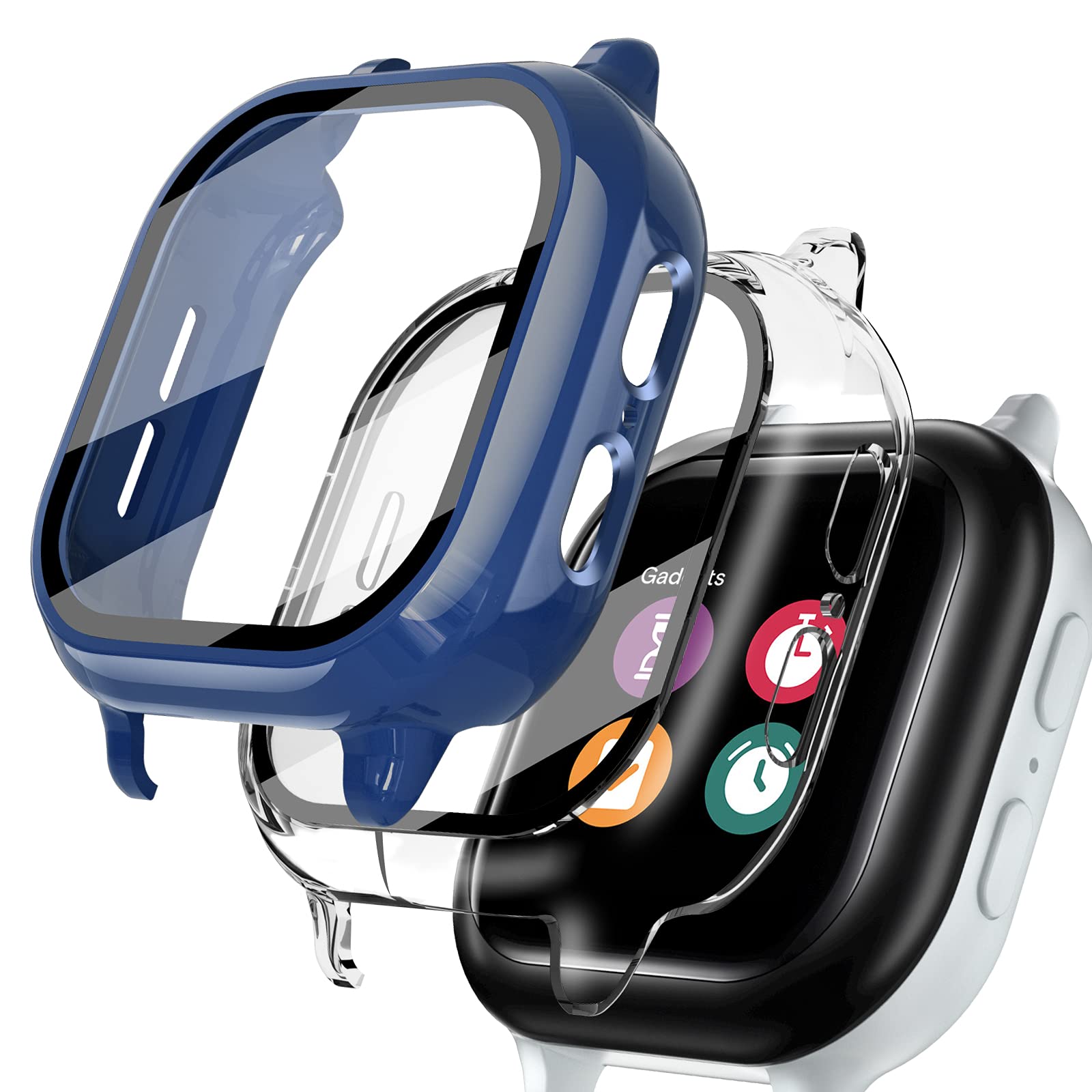 Kuaguozhe [2-Pack] Compatible for Gizmo Watch 2 Screen Protector,Tempered Glass,Clear+Blue