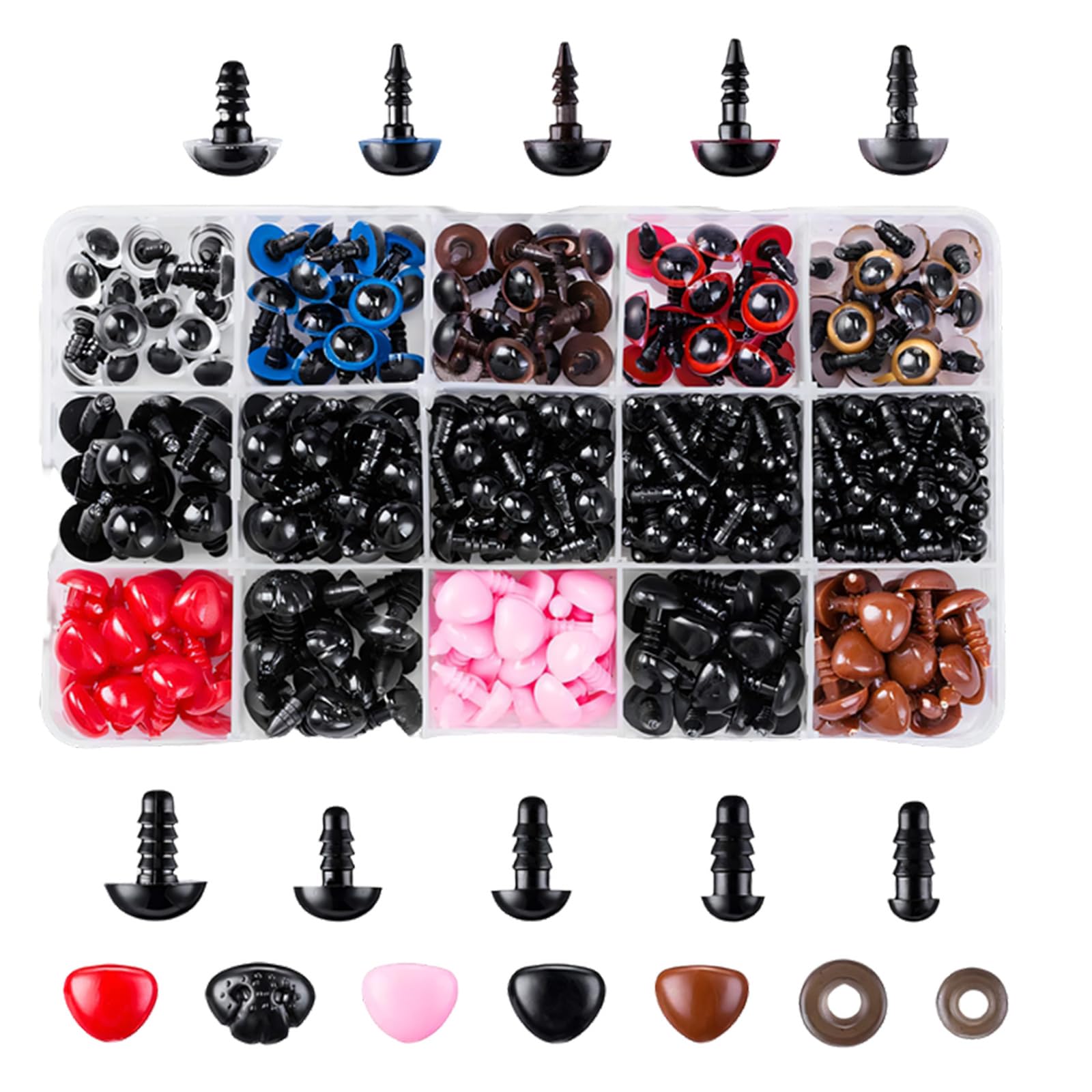 YUGSHNKFC Of 752 Multipurpose Variety Doll Eyes and Screws for Inspiring Creativities Artistic Projects Easy Assemble Eyes