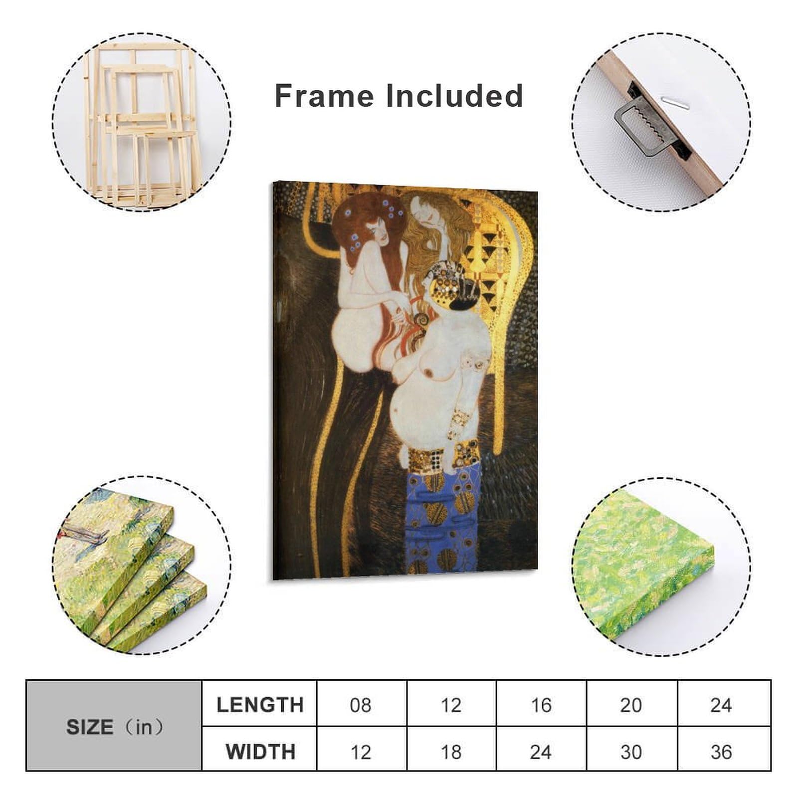 Amazon.co.jp: ベートーヴェン・フリーズ 1902年 グスタフ・クリムト作