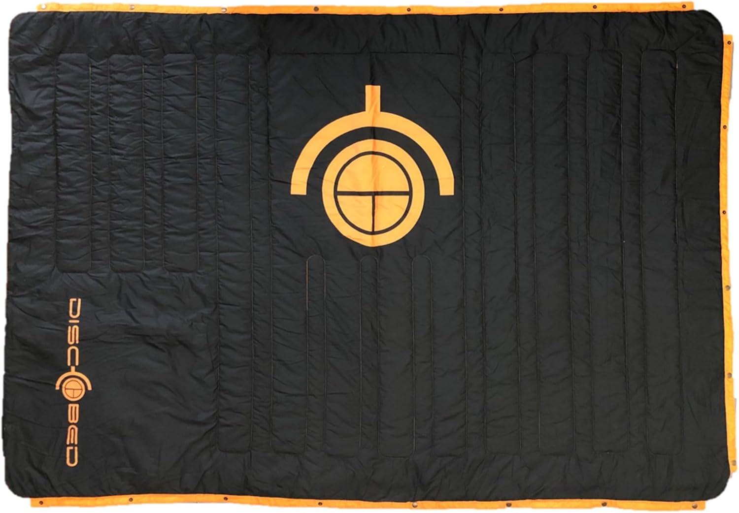 Disc-O-Bed Multifunctional Blanket with Snap Fasteners and Cozy Fleece Interior for Indoors, Picnic, and Outdoor Camping, Black