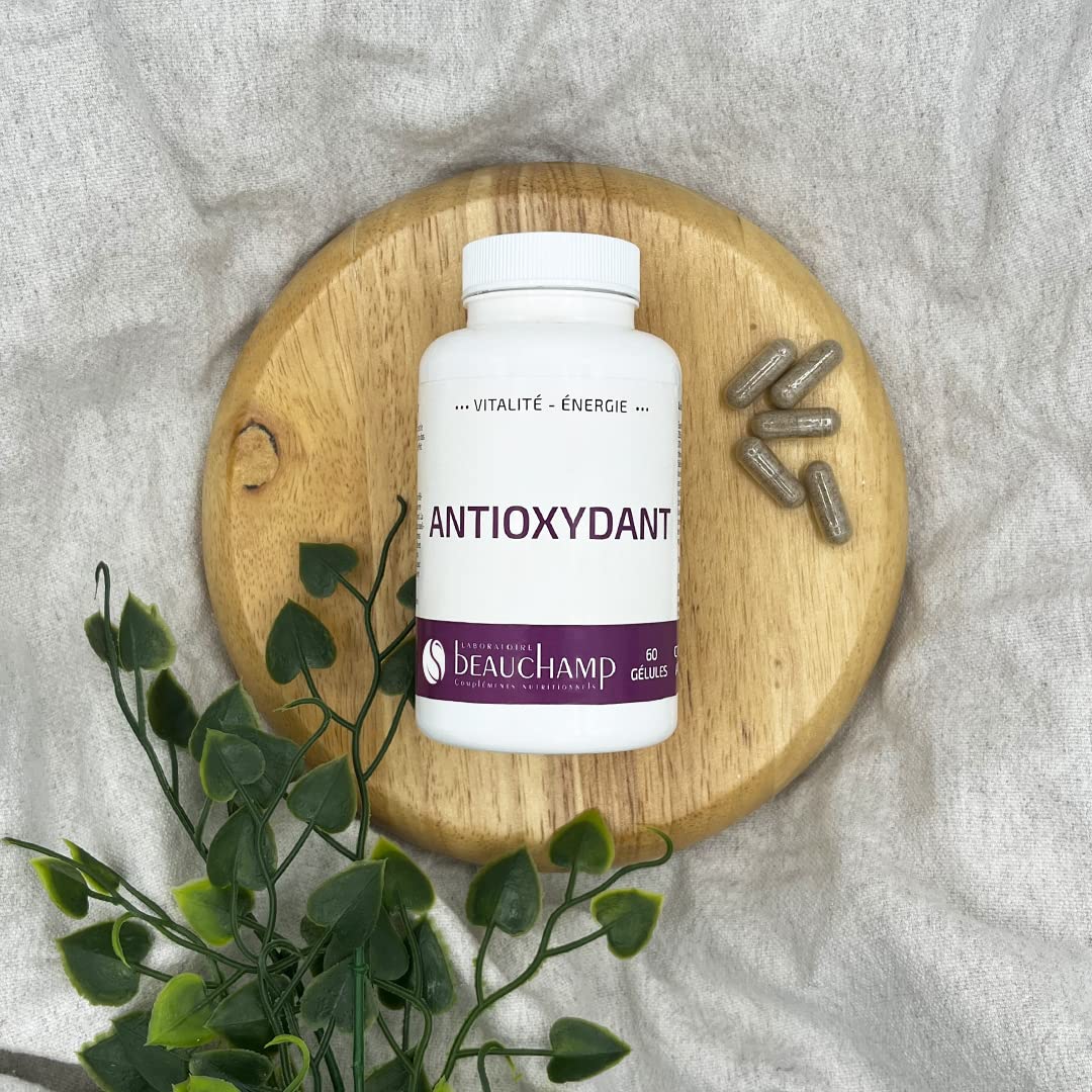 Complément alimentaire ANTIOXYDANT - 60 gélules - Protection contre le stress oxydant - Anti-âge - Développé en France