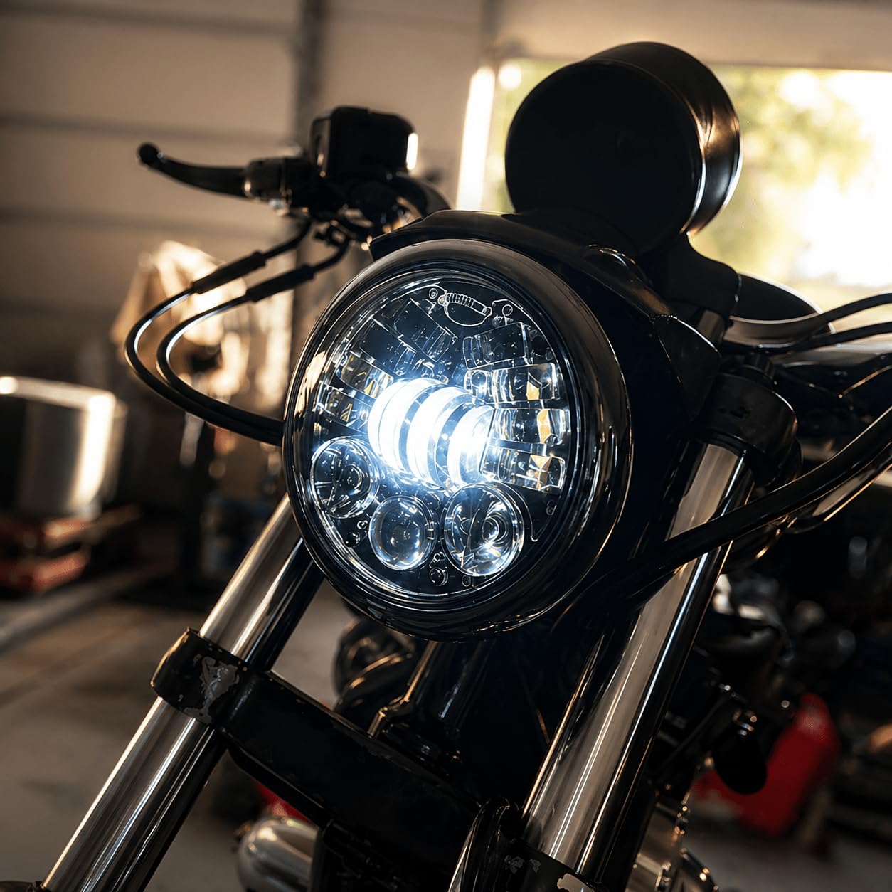 Amazon | Eagle Lights 5.75インチ 8900AH-B ヘッドライト 統合