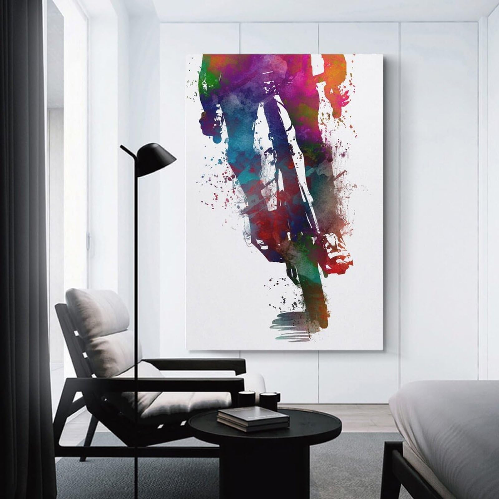 Junmoney Cycling Wall Picture Print 20x30inch(50x75cm), for Hallway, Lounge Or Guest Room, Gift Idea for Housewarming And Birthdays