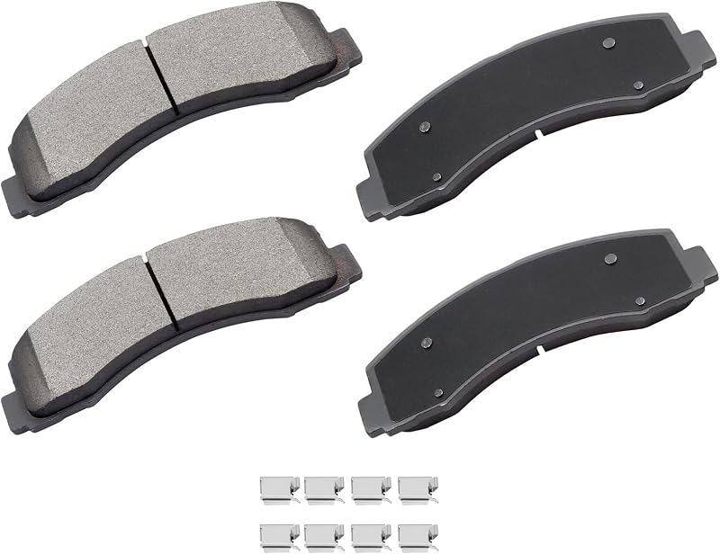 Pastilhas de freio dianteiras cerâmicas cciyu D1414 para Ford Expedition, F-150 e Lincoln Navigator – Kit com 4 unidades