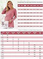 Vista 5 de Xpenyo Womens Maternity Tunics Long Sleeve Tops Fall Winter Shirts for Leggings Casual Pregnancy Clothes