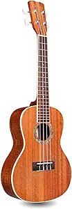 Cordoba 15CM Concert Ukulele - Hand Crafted With Mahogany Top, Back & Sides, Authentic Abalone Rosette & Satin Finish & Premium Italian Aquila Strings - For Beginners & Professionals