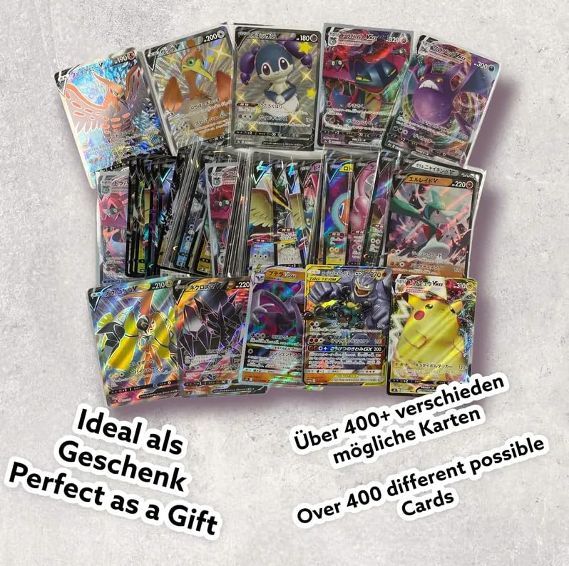 3X Karty Pokémon V Zestaw japoński | Karty V/VMAX/GX/VSTAR z aktualnych japońskich zestawów | Oryginalna wersja japońska | Nowe | HeartGlobal® Ochrona wysyłki