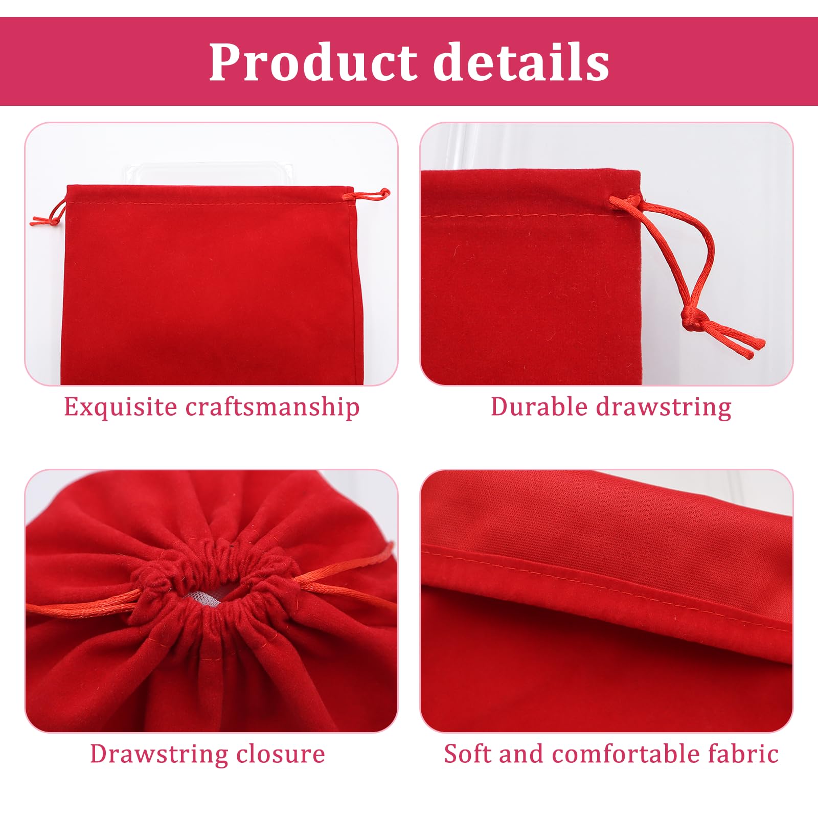 9 Sacchetti In Velluto Con Coulisse | 20x25 Cm | Multicolore | Per Bomboniere, Gioielli, Regali - Foto 6