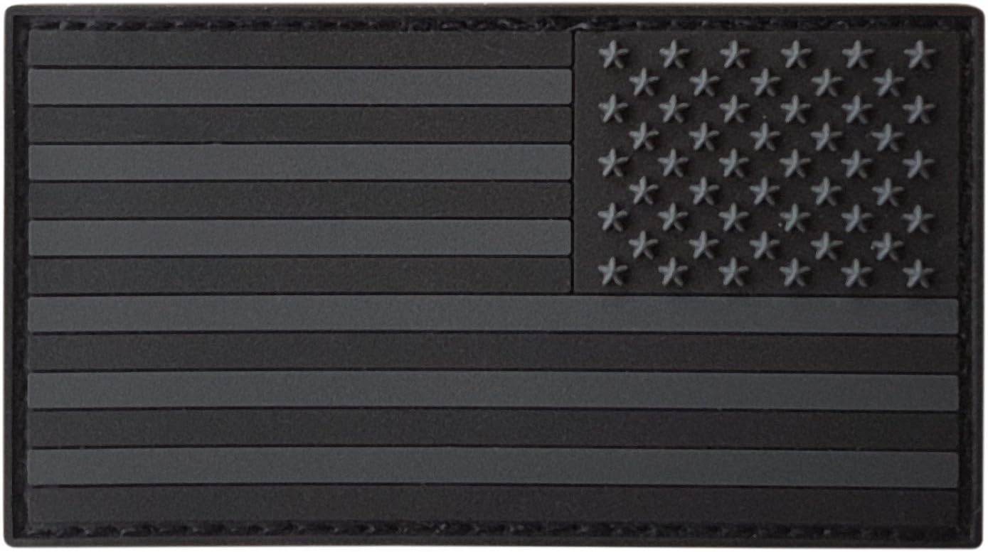 Blackout USA America Reversed Flag PVC Subdued Patch