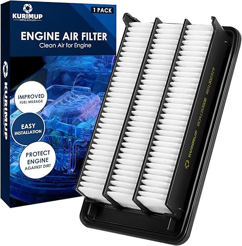 Filtro de aire de repuesto para motor CA12050, la filtración eficiente ofrece un 99% de purificación de aire, apto para Honda Civic 1.5L L4 (2016 ~