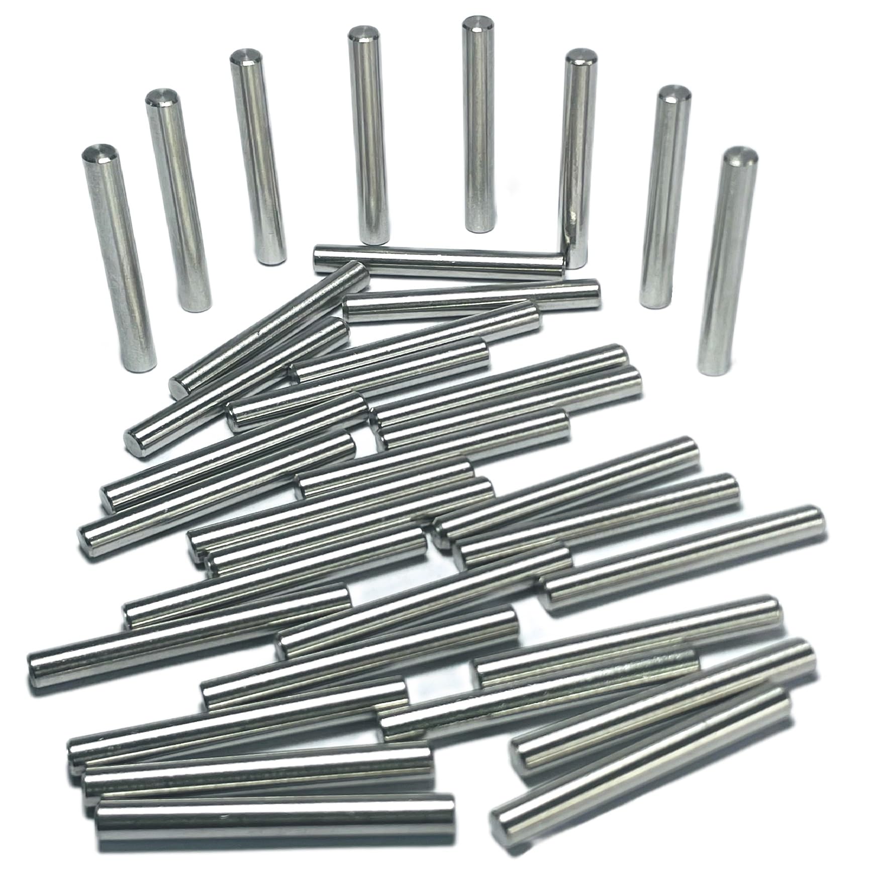 35 perni di tassello in metallo da 5 mm x 40 mm, M5 5 mm, per mensole, mensole di supporto, asta in metallo da 5 mm x 40 mm. Pioli in acciaio inox 304 per letto a castello