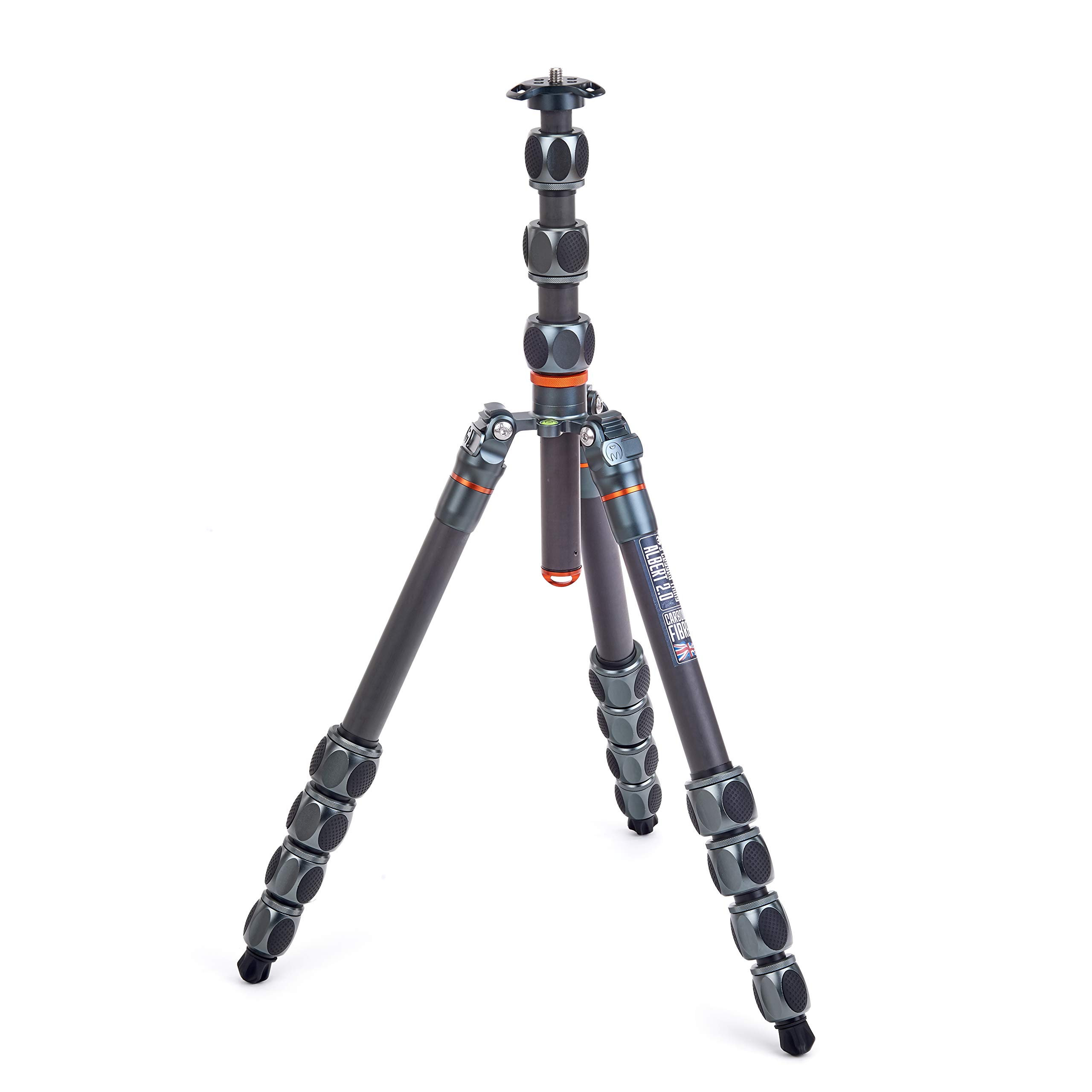 3 Legged Thing Pro Range 2.0 Albert 2.0 Carbon Fibre Travel Tripod System Kit - Adjustable Camera Tripod with 3 Detachable Legs for Monopod Conversion - Metallic Slate Grey (ALBERTGREY2)
