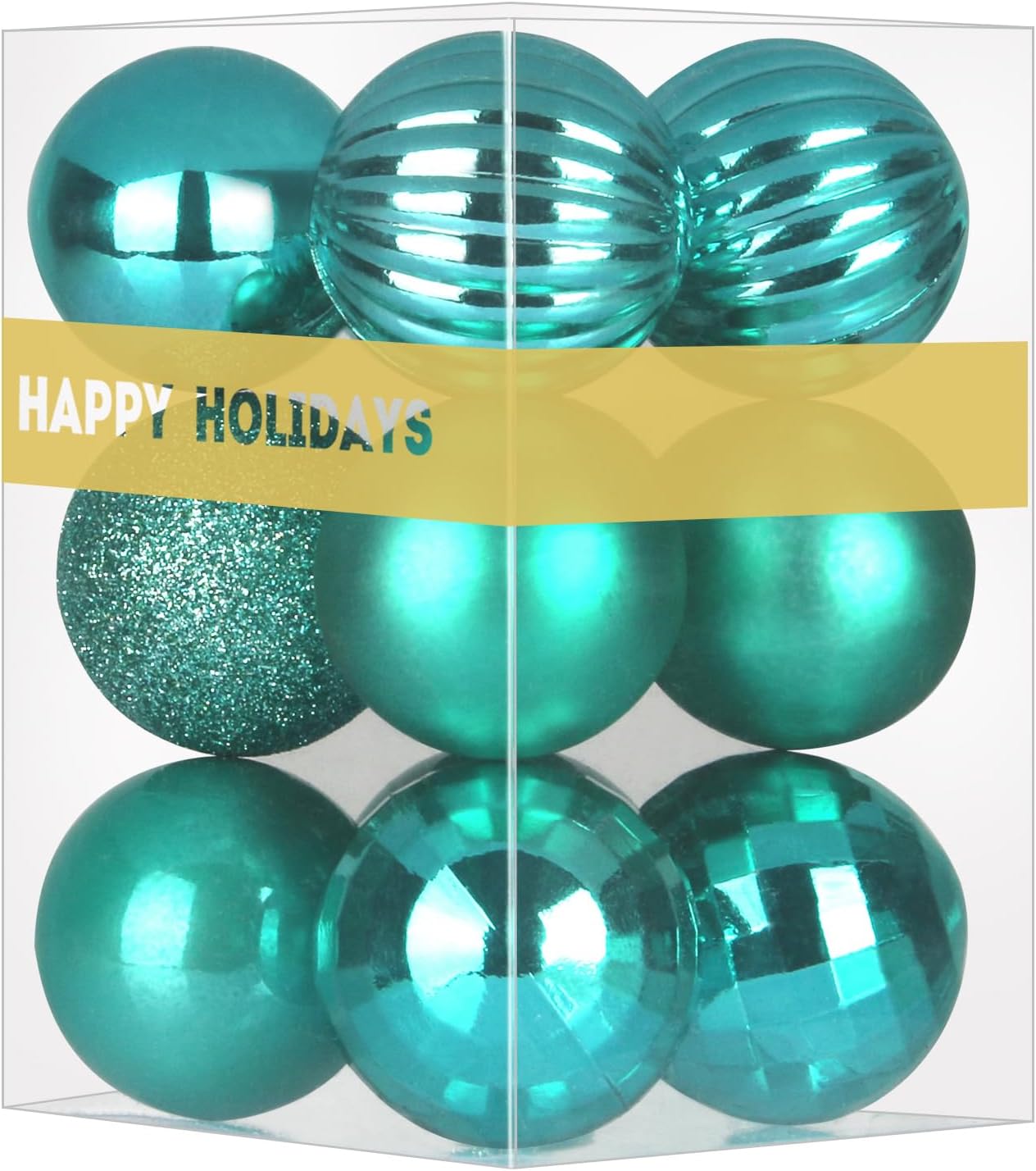 Teal 1.6" Small Christmas Balls Christmas Tree Decoration