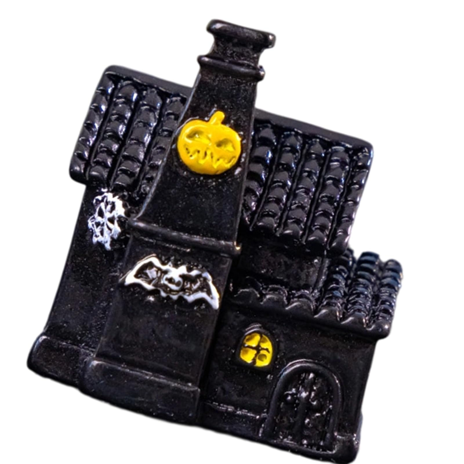 Kalttoy Contemporary Styles Miniature Devil Cottage Resin Figurine Halloween Desktop Ornament Festival Shelf Display Art Desktop Halloween Ornament