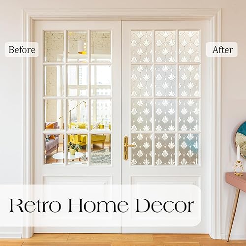 Miniatura 4 de rabbitgoo Película de privacidad para ventana, no adhesiva, película de vidrio esmerilado, película de bloqueo solar para ventana, autoestática,