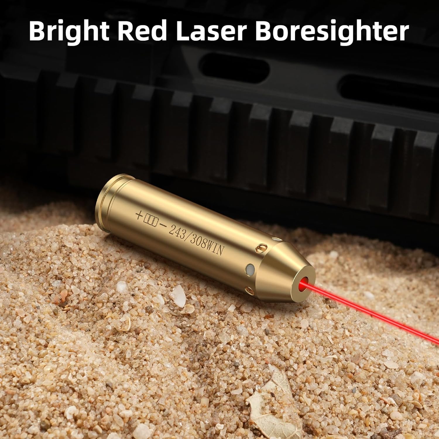 Cartuccia di Allineamento Laser,308 Win | Mirino a Punto Rosso con 2 Set di Batterie | Calibrazione di Precisione per Fucile da Caccia e Tiro Sportivo