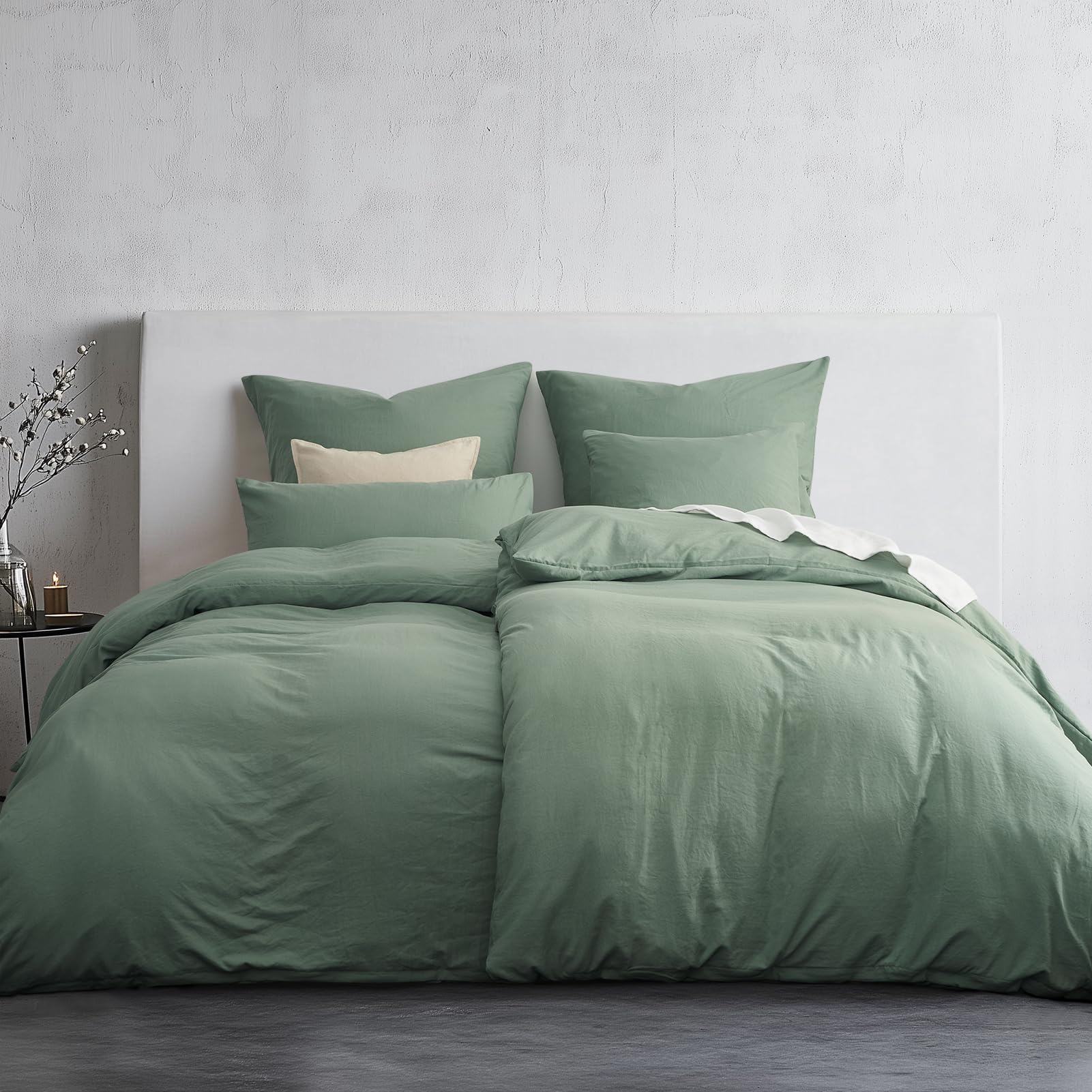 Duvetnova Bettwäsche- Weiche Vorgewaschene ÖKO-TEX Polyester Mikrofaser Bettwäsche-Set
