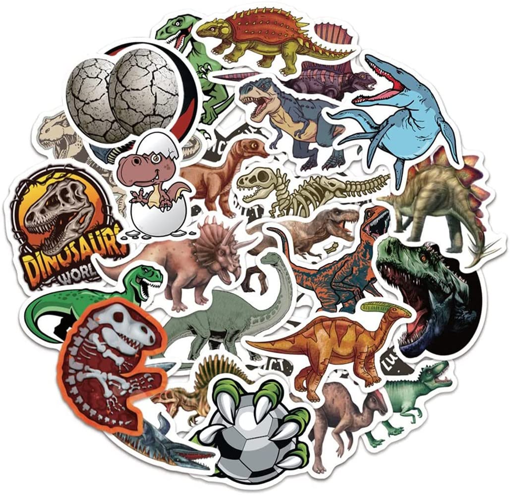 80 Piezas Pegatinas de dinosaurios，Lindos Pegatinas de Animales Graffiti，para Diario Scrapbooking Calendarios Portátil Maleta Coche Monopatines Bicicleta.