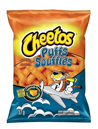 PepsiCo Foods Canada ULC Frito Lay & Quaker Oats Cheddar Cheese Flavored Puffs, 37g/1.3 oz. Bag