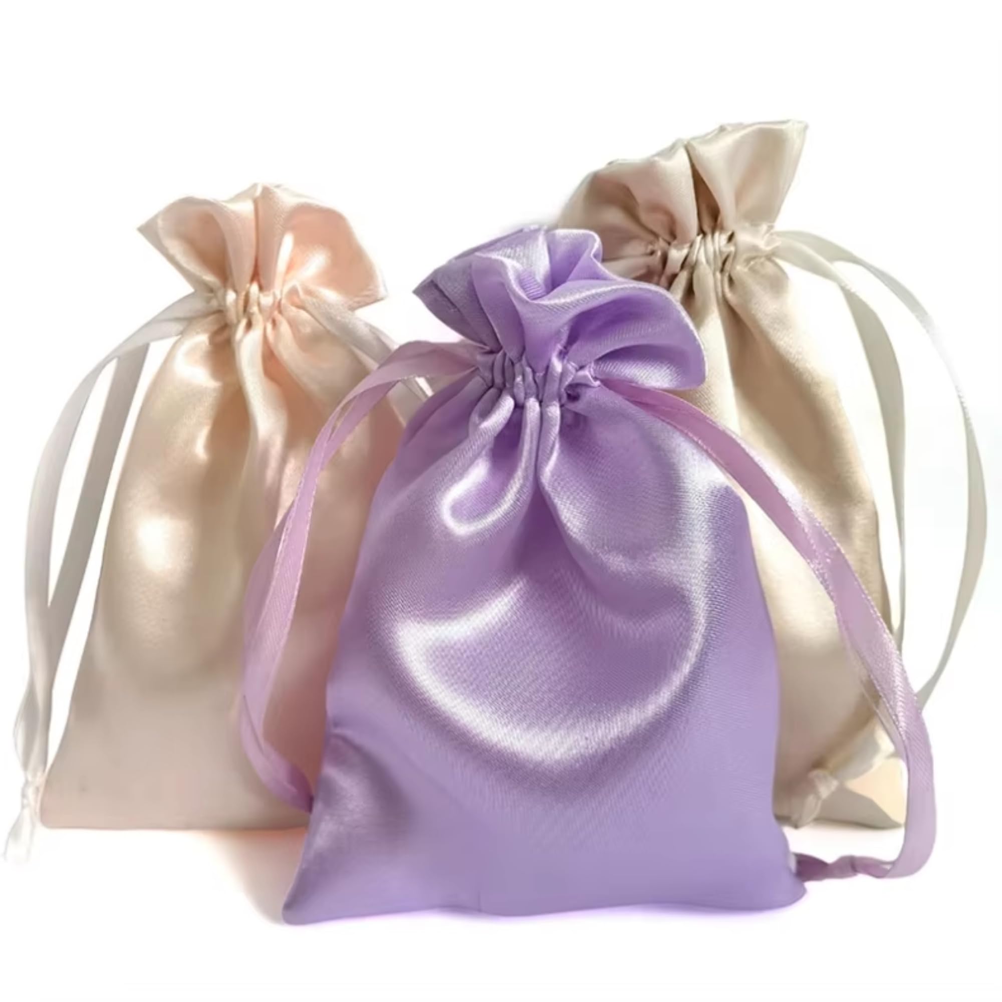 Swastikart Pack of 100 9X12 Luxury Jewelery Imitiation Cany Chocolate Gift Marriage Shadi Favor Potli Pouch Bags-image-30